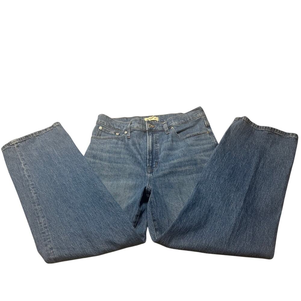 Madewell The Perfect Vintage Wide-Leg Jeans Womens 31 Blue Stretch Denim Relaxed - Picture 5 of 16